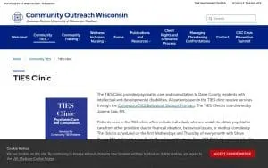 Waisman Center Community TIES Clinic website