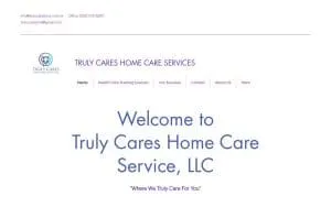Truly Cares Home Care Service of Birmingham website