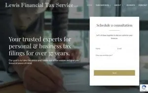 Lewis Financial Tax Service LLC website