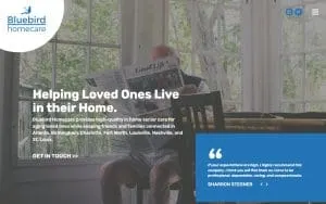 Bluebird Homecare of Birmingham website