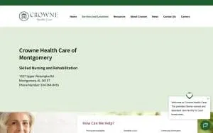 Crowne Health Care of Montgomery website