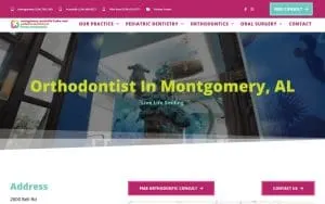 Montgomery Pediatric Dentistry & Family Orthodontics website
