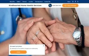 Kindhearted Home Health Services website