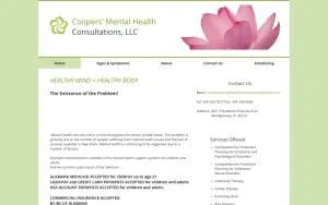 Coopers' Mental Health Consultations, Llc of Montgomery website