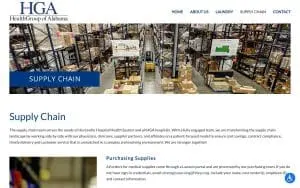 Huntsville Hospital Supply Chain website