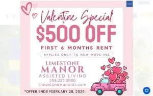Limestone Manor website