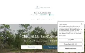 Channel Marker Counseling website