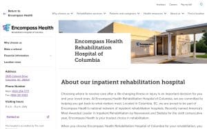 Encompass Health Rehabilitation Hospital of Columbia