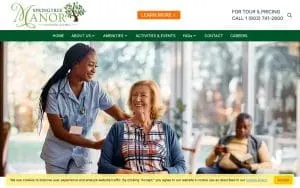 Springtree Manor Assisted Living website