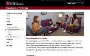Psychology Services Center website