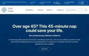 Surgery Center of Columbia website