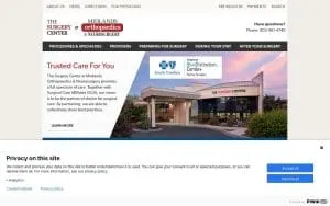 The Surgery Center at Midlands Orthopaedics & Neurosurgery website