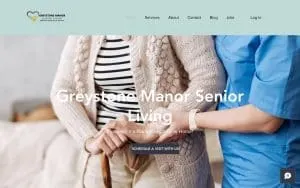 Greystone Manor Senior Living website