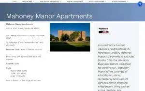 Mahoney Manor website