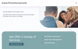 Cheney Psychiatric Associates, LLC website