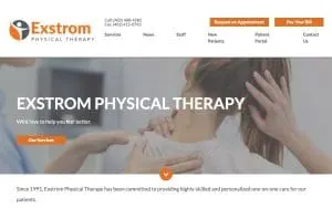 Exstrom Physical Therapy website