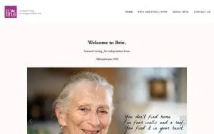 Brio Assisted Living website