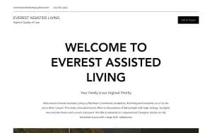 Everest Assisted Living website