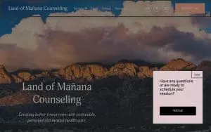 Land of Mañana Counseling website
