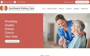 Southwest Kidney Care website