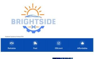 Brightside PDX Roadside Assistance website
