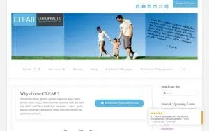 Clear Chiropractic website