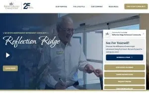 Reflection Ridge Retirement Community website
