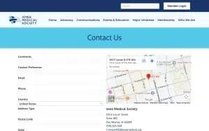 Iowa Medical Society website