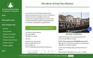 The Rose of East Des Moines website