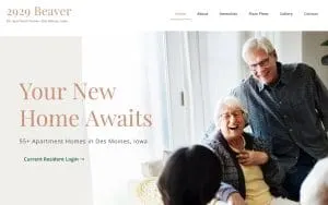 Beaver & Adams Senior Apartment website