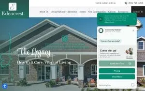 Edencrest at The Legacy website