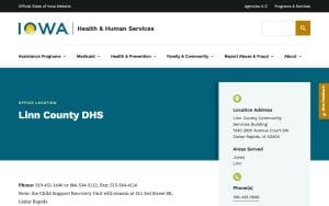 Iowa Department of Health and Human Services - Linn County