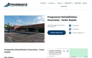 Progressive Rehabilitation Associates - Cedar Rapids website