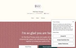 Wild Rose Therapy website