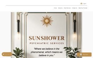 Sunshower Psychiatric Services website