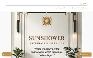 Sunshower Psychiatric Services website