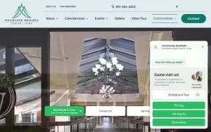 Woodland Heights Senior Living of Little Rock website