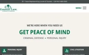 Coastal Law Firm of Conway website