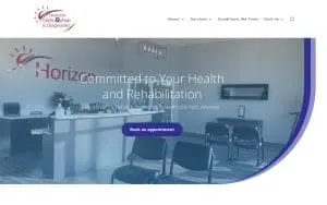 Horizon OrthoRehab & Diagnostics website