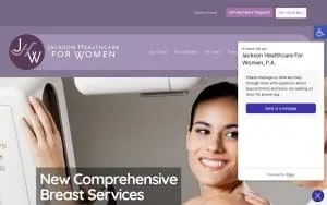 Jackson Healthcare For Women website