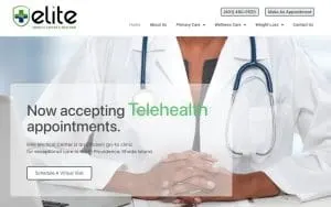Elite Medical Center website