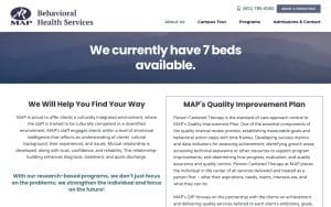 MAP Behavioral Health Services website