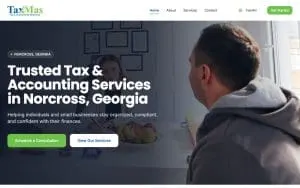 TaxMas Services website