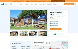 Mountain Land Physical Therapy - Boise website
