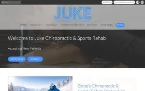 Juke Chiropractic & Sports Rehab website