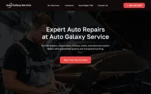 Auto Galaxy Service website