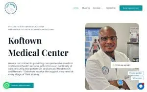 Koftown Medical Center of Newark website