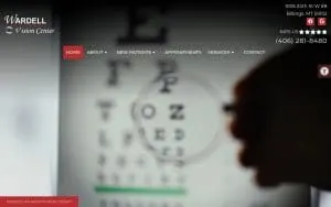 Wardell Vision Center website