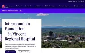 St. Vincent Healthcare Foundation website
