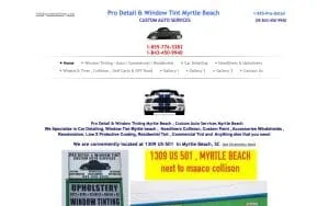 Pro Detail & Window Tint website